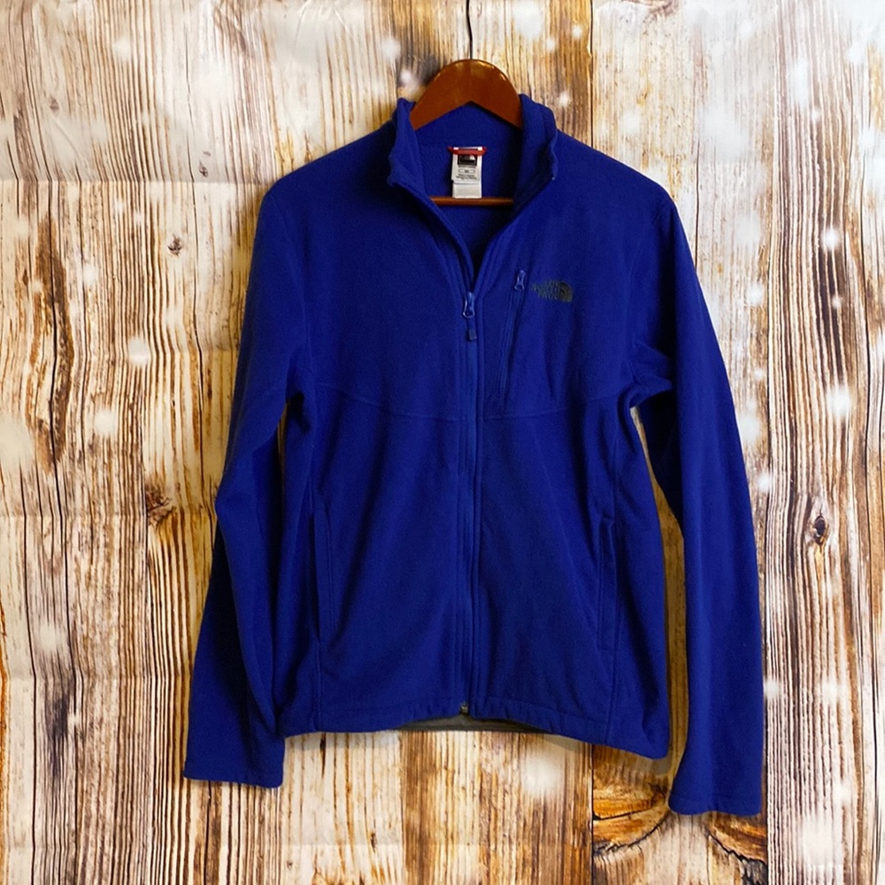 The North Face | Blue Fleece Zipper Jacket Coat Sweatshirt Winter Ski Small